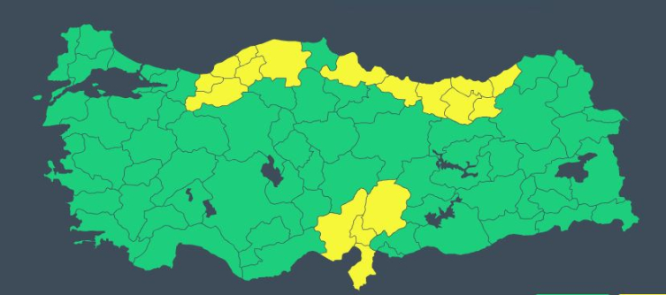 Denizlerde fırtına uyarısı